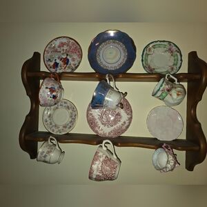 Elegant Multicolor Porcelain Tea Set